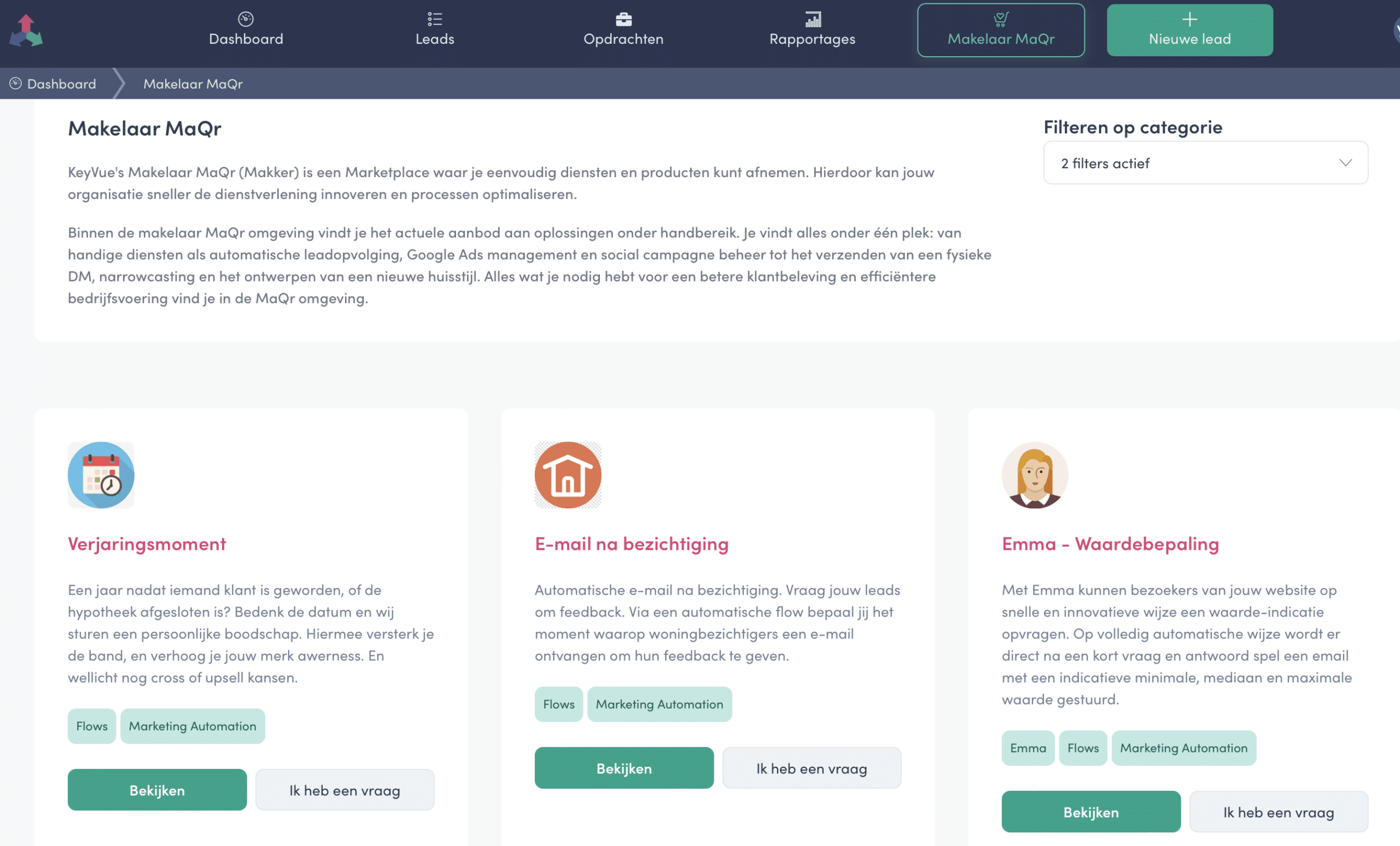 MaqR een marketplace binnen KeyVue